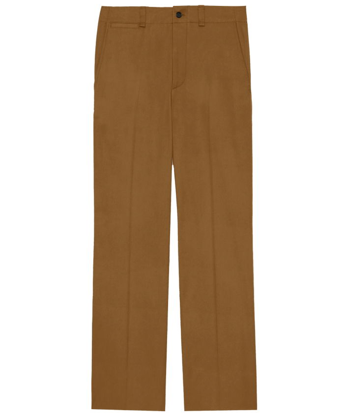 SAINT LAURENT - Pants in cotton twill