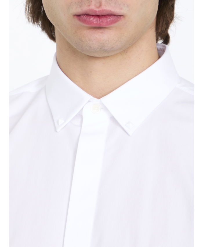 VALENTINO GARAVANI - Shirt with Rockstud Untitled studs