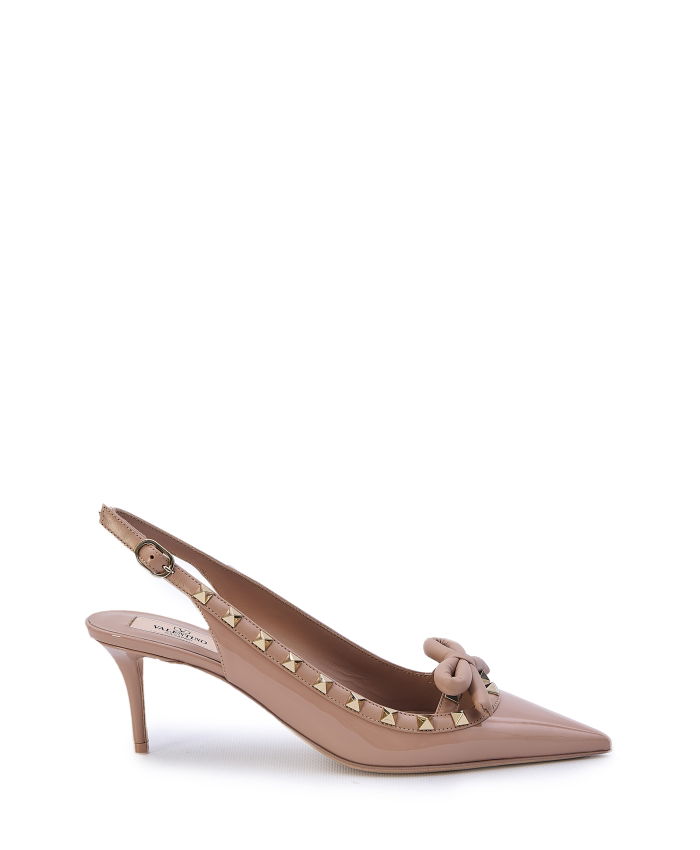 VALENTINO GARAVANI - Rockstud Bow Slingback Pumps