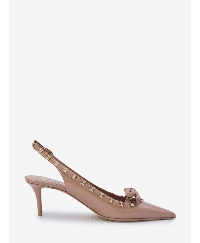 VALENTINO GARAVANI - Rockstud Bow Slingback Pumps