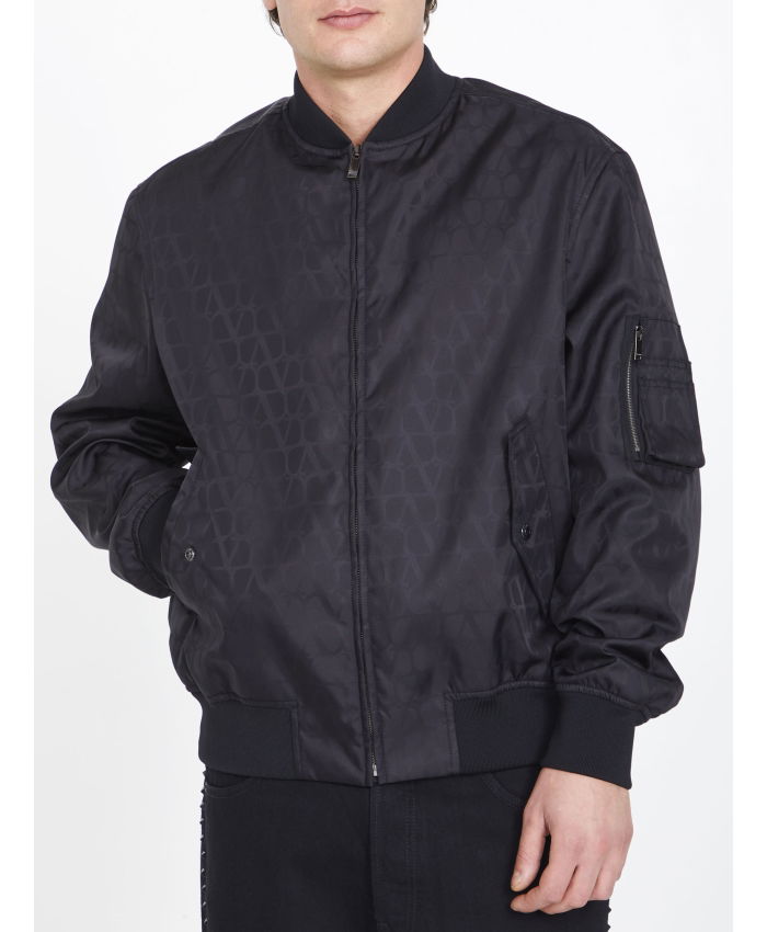 VALENTINO GARAVANI - Toile Iconographe nylon bomber