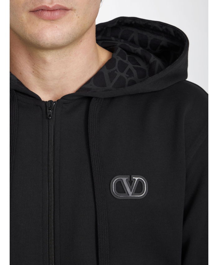 VALENTINO GARAVANI - Hoodie with Toile Iconographe hood