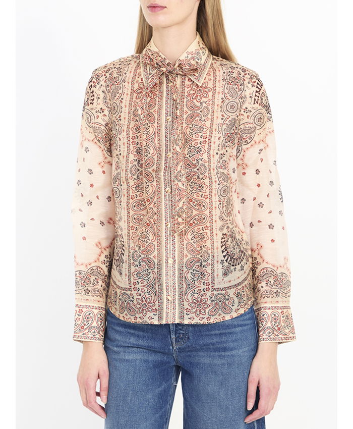 ZIMMERMANN - Matchmaker Tie Neck blouse