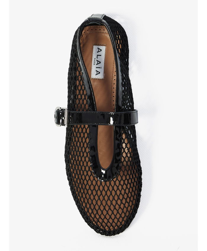 ALAIA - Fishnet ballerinas