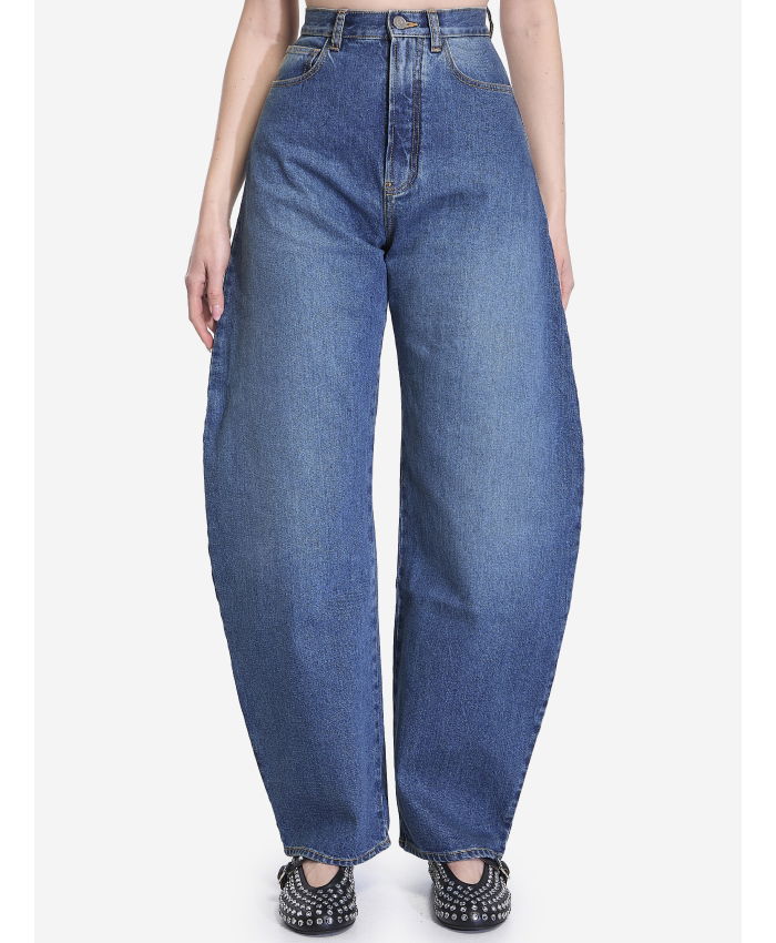 ALAIA - Barrel-leg jeans