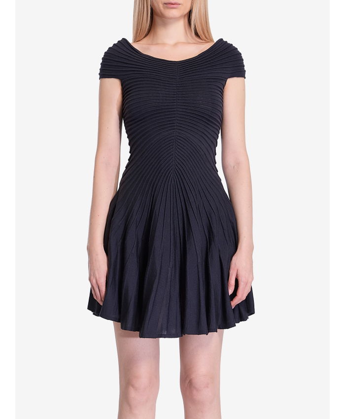 ALAIA - Textured knit mini dress