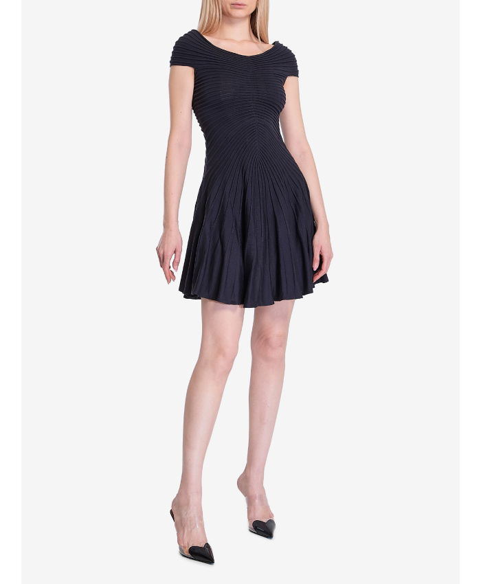 ALAIA - Textured knit mini dress