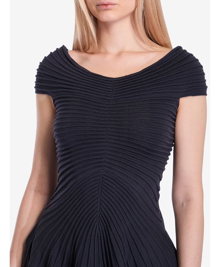 ALAIA - Textured knit mini dress