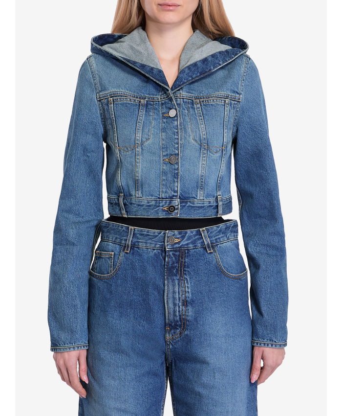 ALAIA - Hooded denim jacket