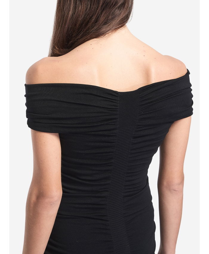 ALEXANDER WANG - Off-the-shoulder dress with ruches