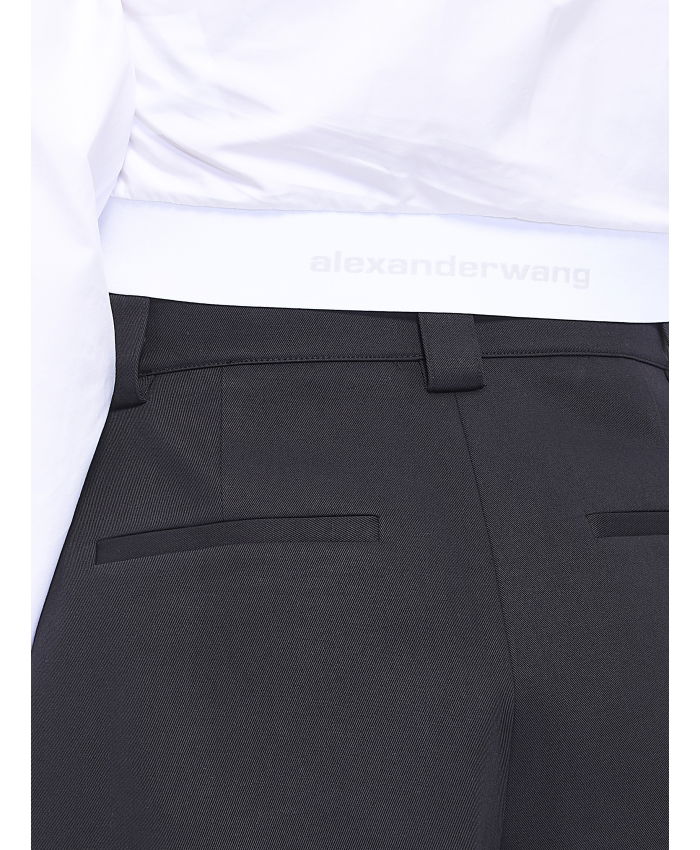 ALEXANDER WANG - Cropped shirt with elastic band