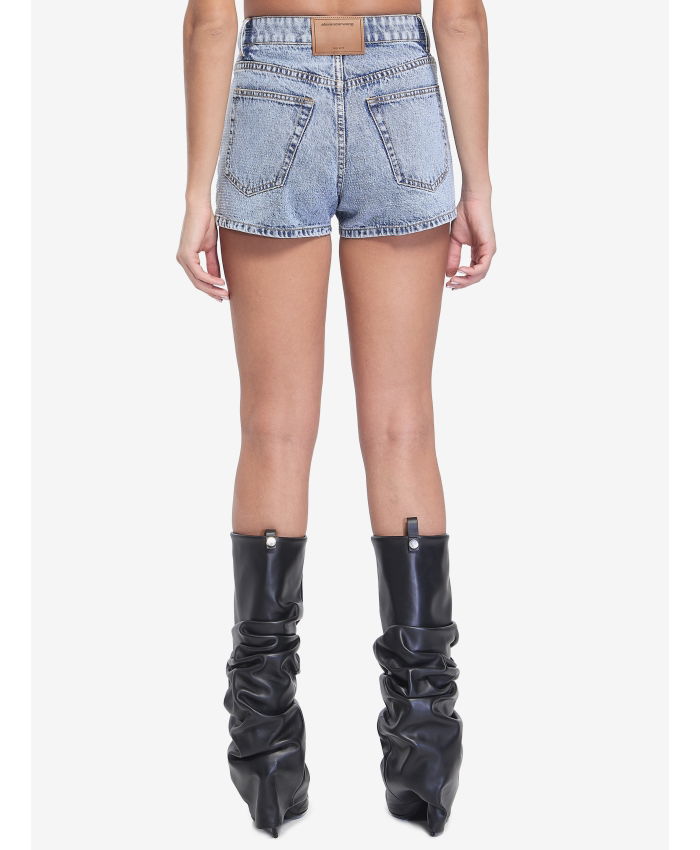 ALEXANDER WANG - Denim shorts with crystals