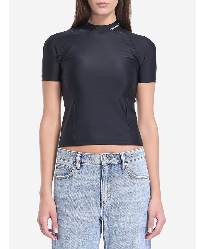 ALEXANDER WANG - Rash guard t-shirt with logo