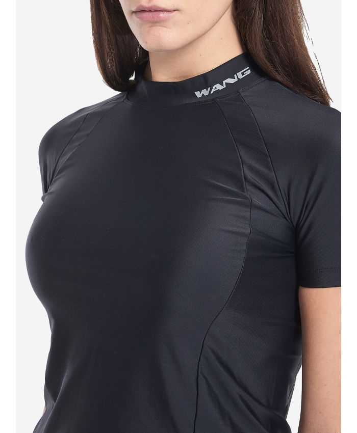 ALEXANDER WANG - Rash guard t-shirt with logo