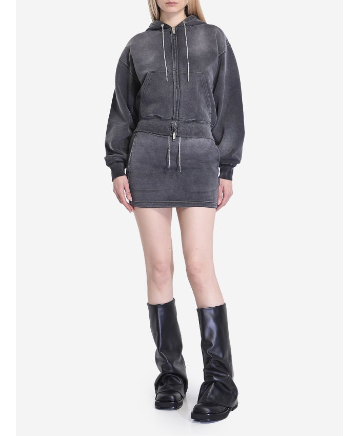 ALEXANDER WANG - Cropped hoodie with crystals