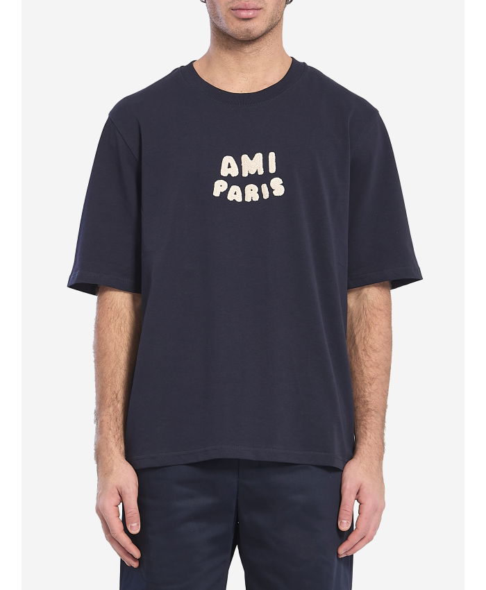 AMI PARIS - T-shirt with embroidery