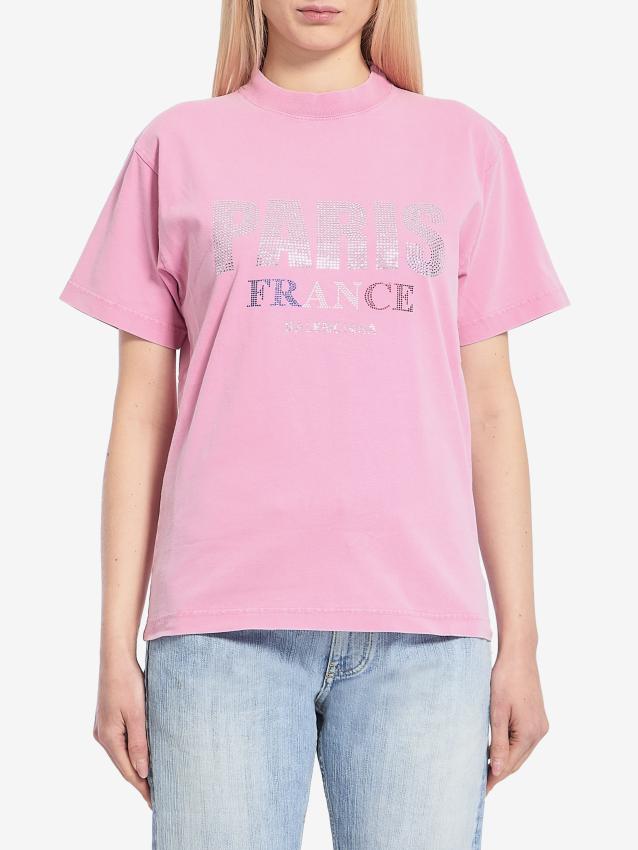 BALENCIAGA - Paris strass t-shirt