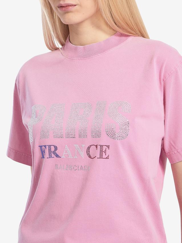 BALENCIAGA - Paris strass t-shirt