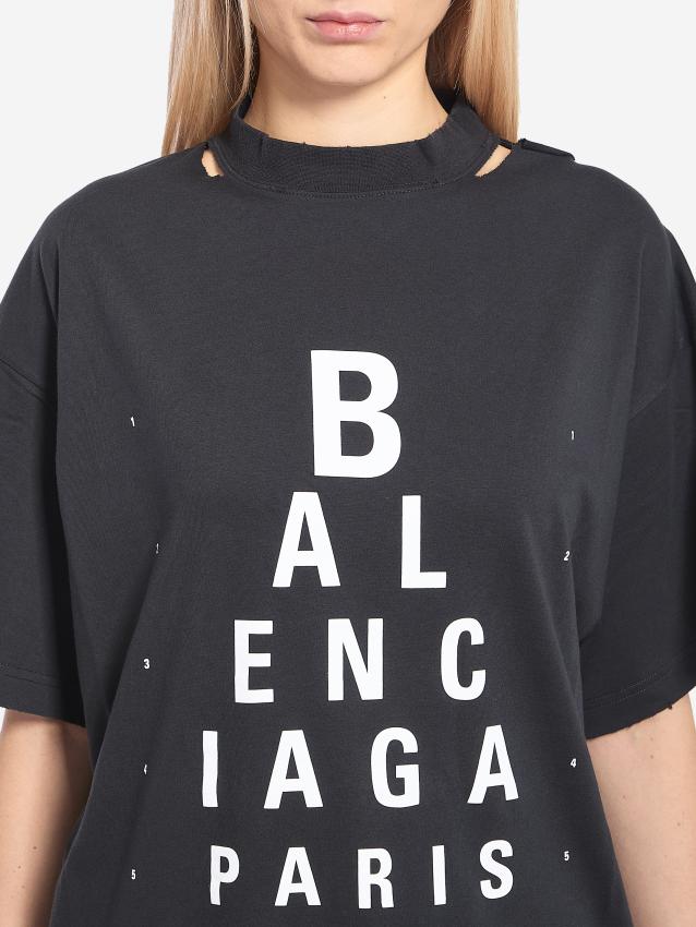 BALENCIAGA - Optical oversize t-shirt