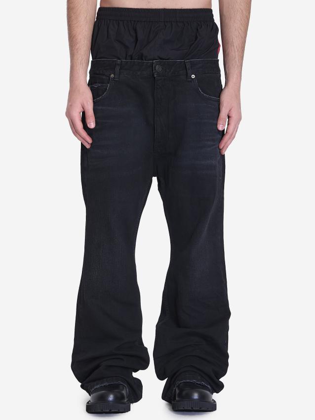 BALENCIAGA - Layered jeans