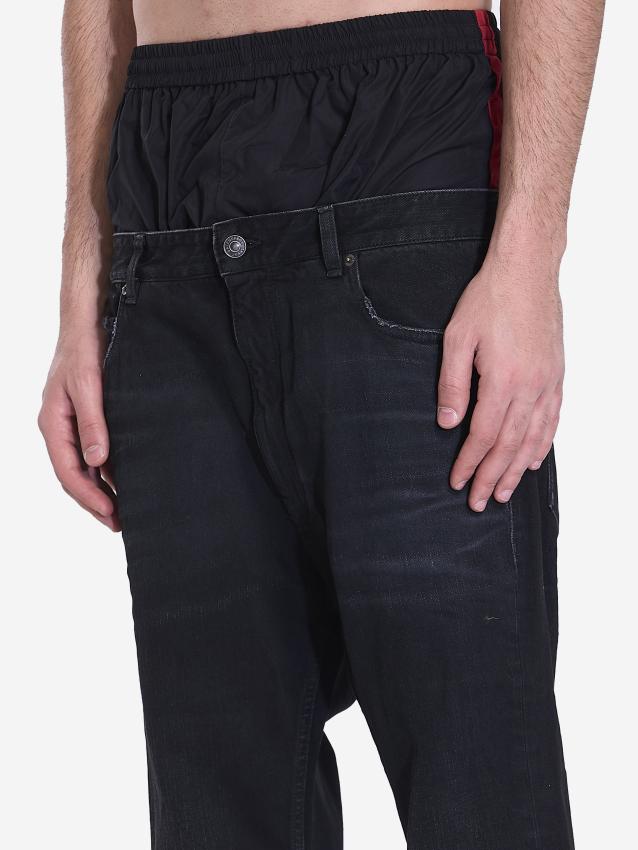 BALENCIAGA - Layered jeans