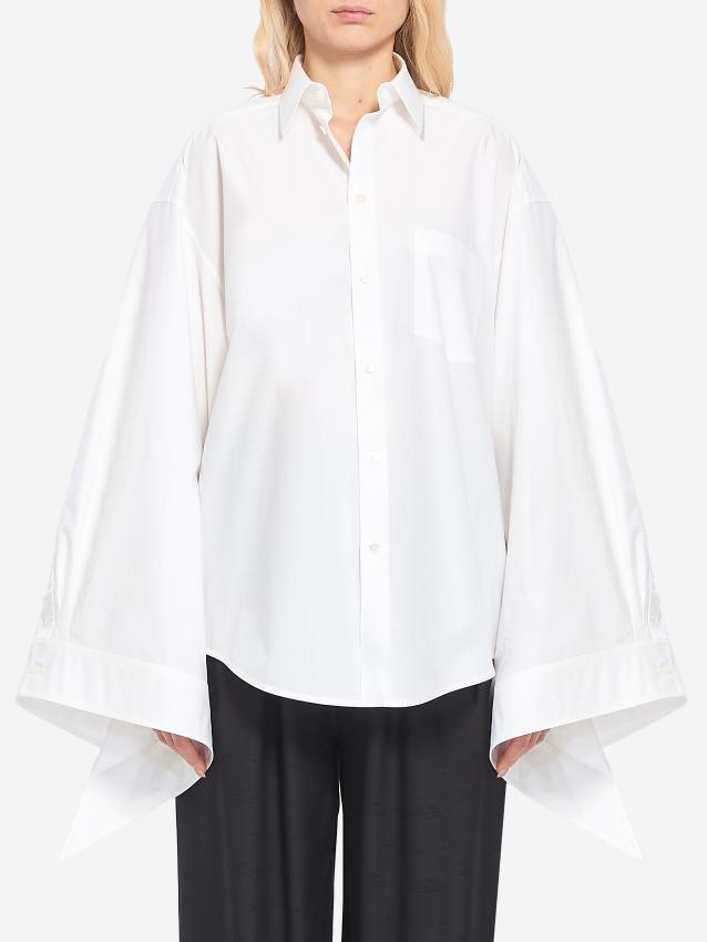 BALENCIAGA - Tied cuffs blouse