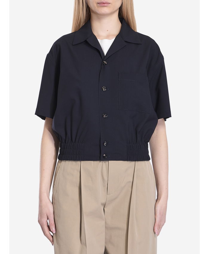 BOTTEGA VENETA - Fine wool crop shirt