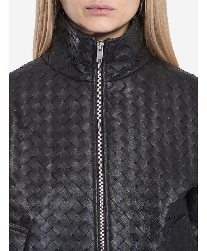 BOTTEGA VENETA - Intreccio motif bomber jacket