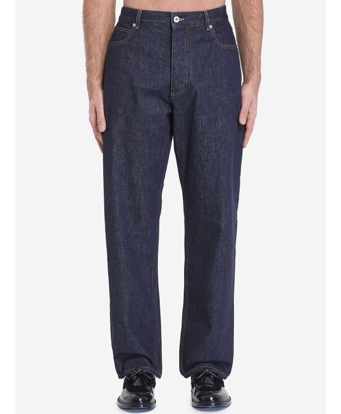 BOTTEGA VENETA - Indigo wide leg jeans