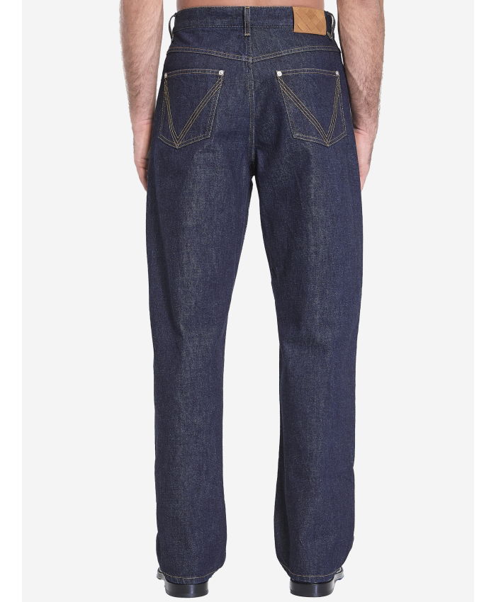 BOTTEGA VENETA - Indigo wide leg jeans