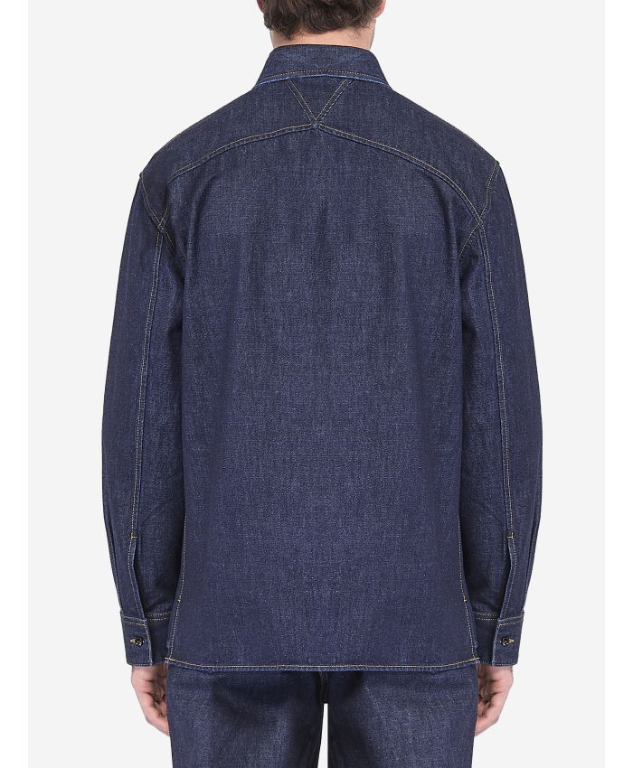 BOTTEGA VENETA - Indigo denim shirt