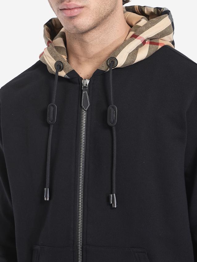 BURBERRY - Check hoodie