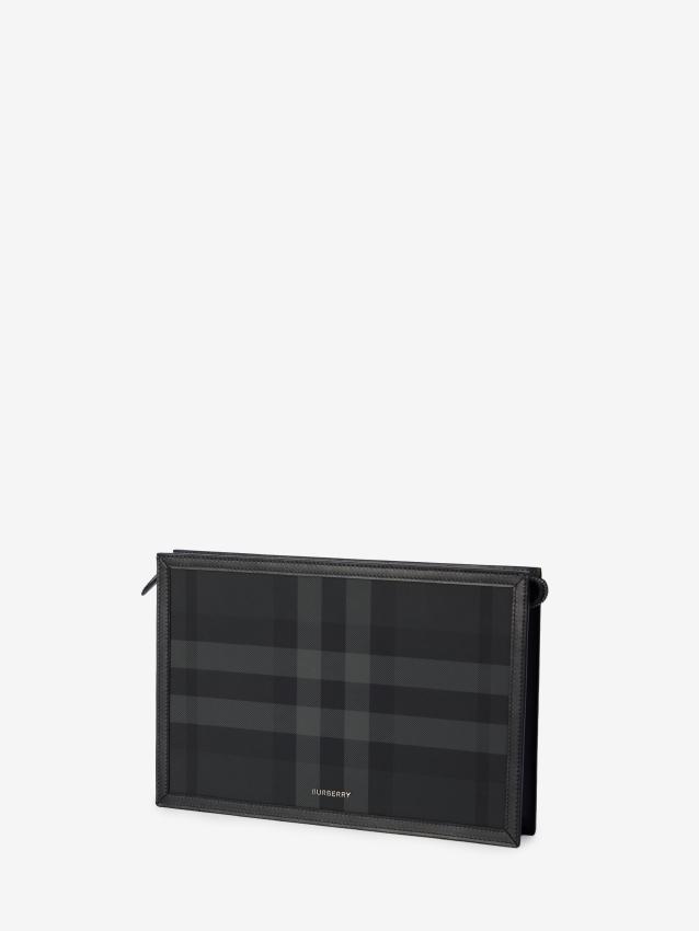 BURBERRY - Check pouch