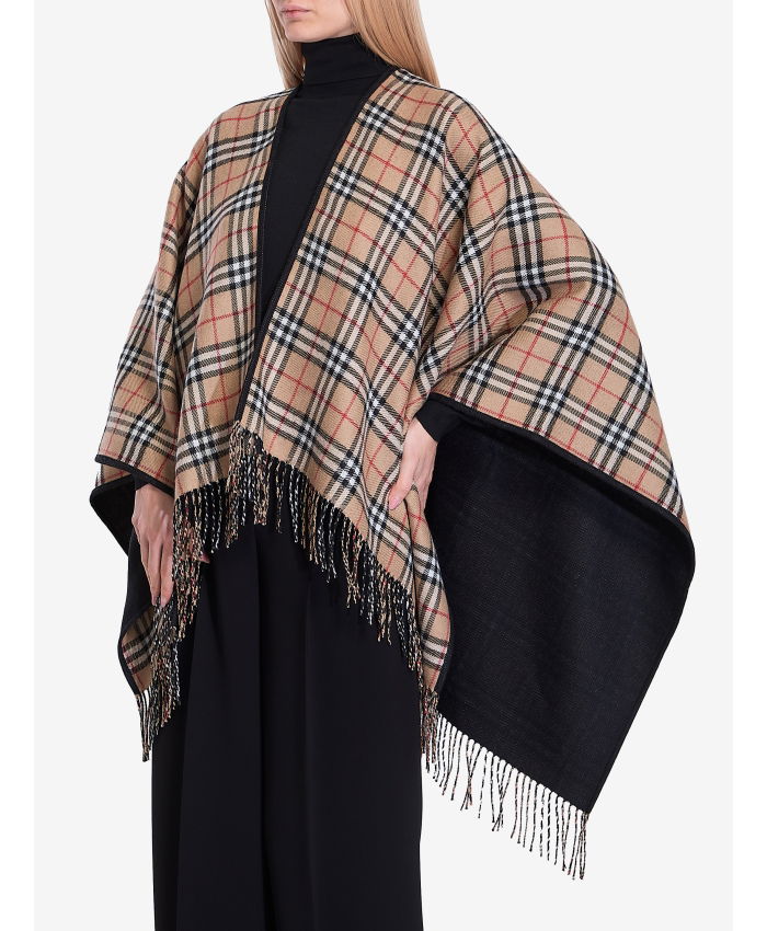 BURBERRY - Check reversible cape