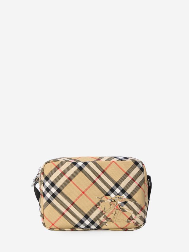 BURBERRY - Check crossbody bag