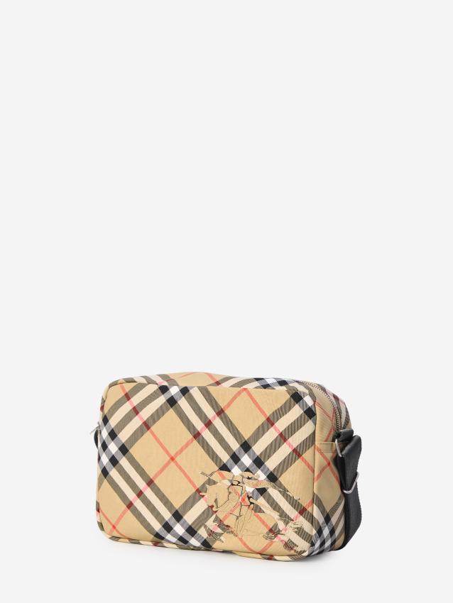 BURBERRY - Check crossbody bag