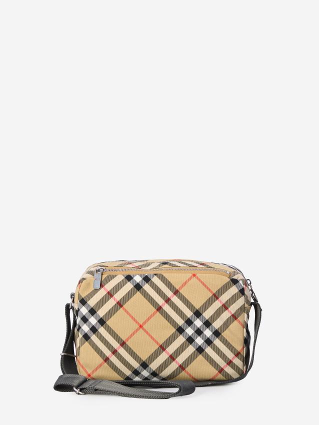 BURBERRY - Check crossbody bag