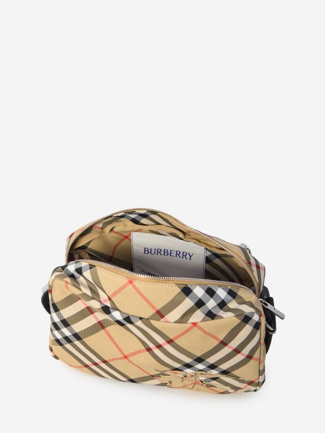 BURBERRY - Check crossbody bag