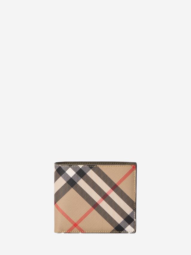 BURBERRY - Check bifold wallet