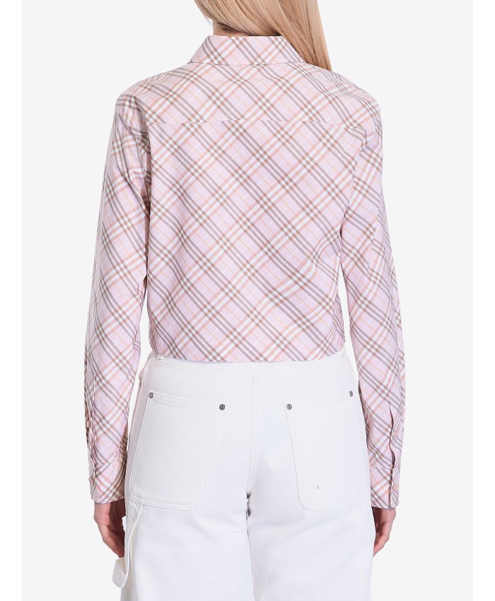 BURBERRY - Camicia cropped Check