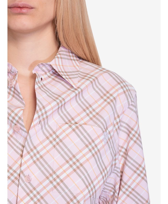 BURBERRY - Camicia cropped Check