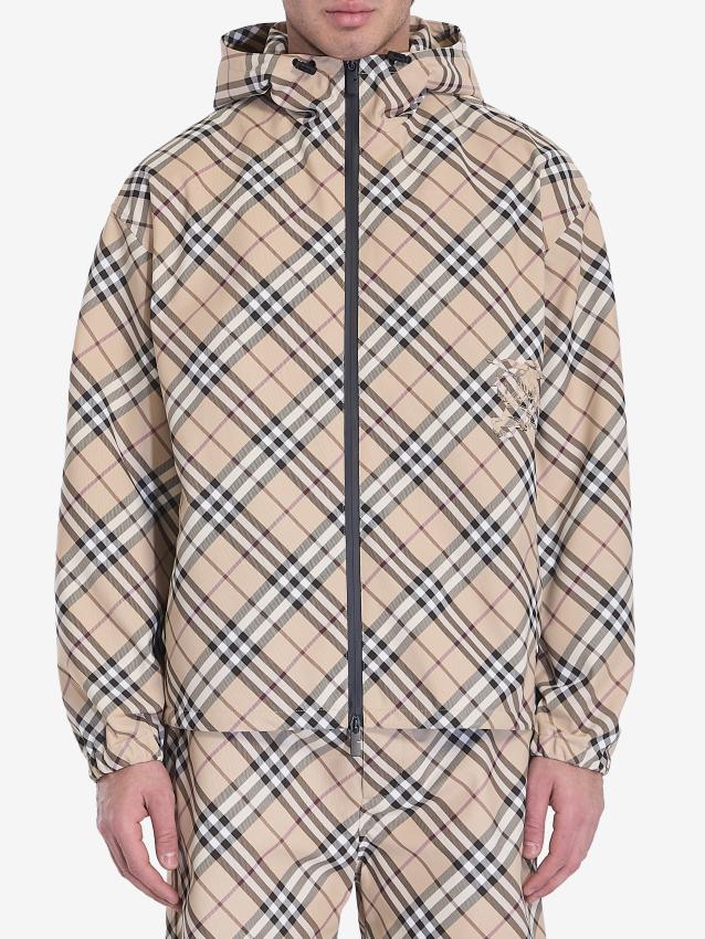 BURBERRY - Check twill jacket