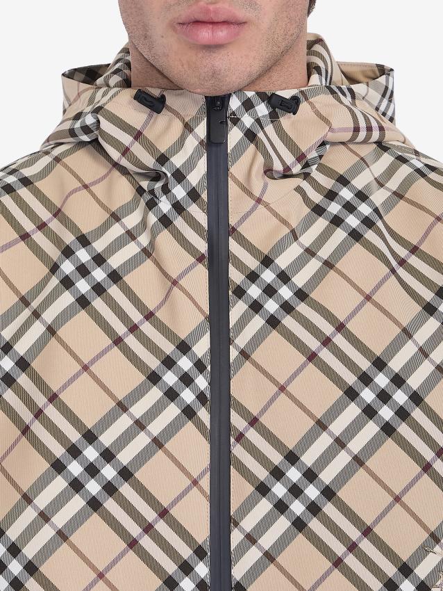 BURBERRY - Check twill jacket