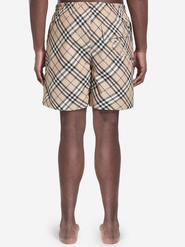 BURBERRY - Check swim shorts