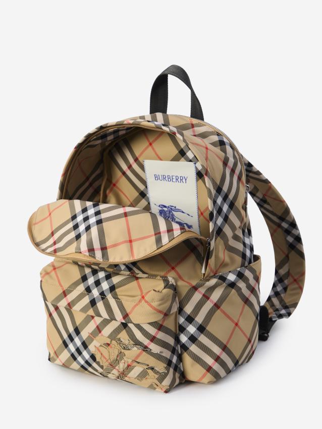 BURBERRY - Check backpack