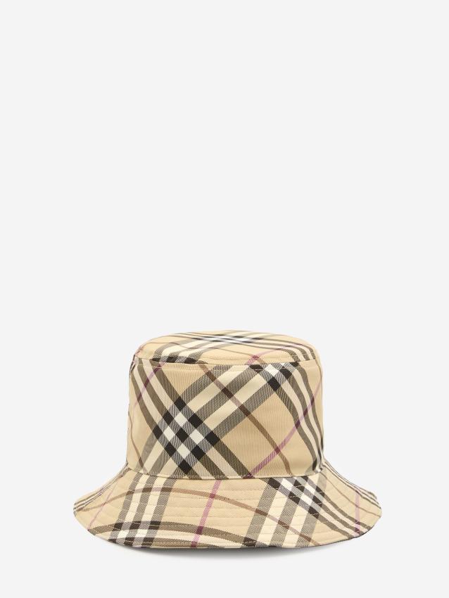 BURBERRY - Check bucket hat