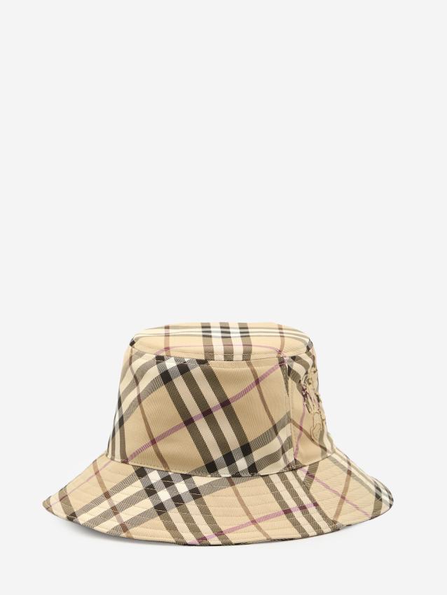 BURBERRY - Check bucket hat