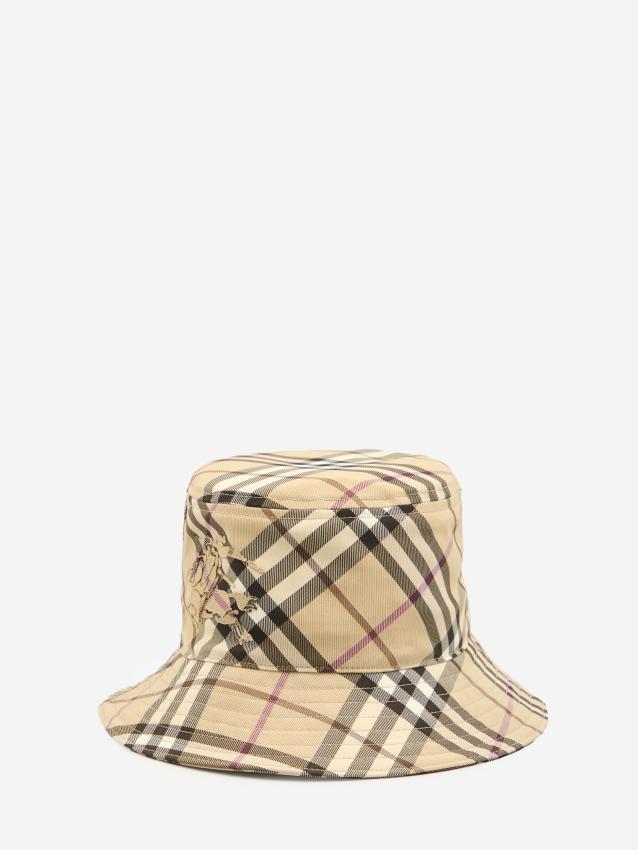 BURBERRY - Check bucket hat