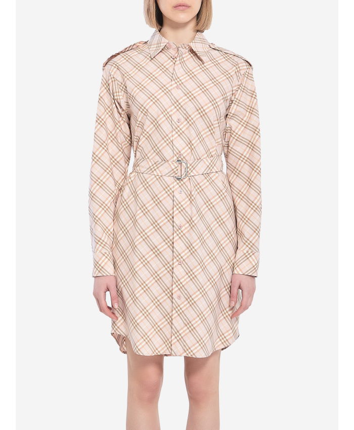 BURBERRY - Check shirt dress