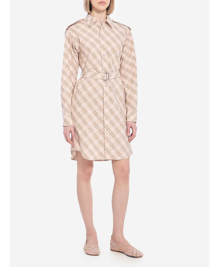 BURBERRY - Check shirt dress